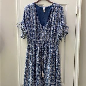 Hi lo lined prairie dress